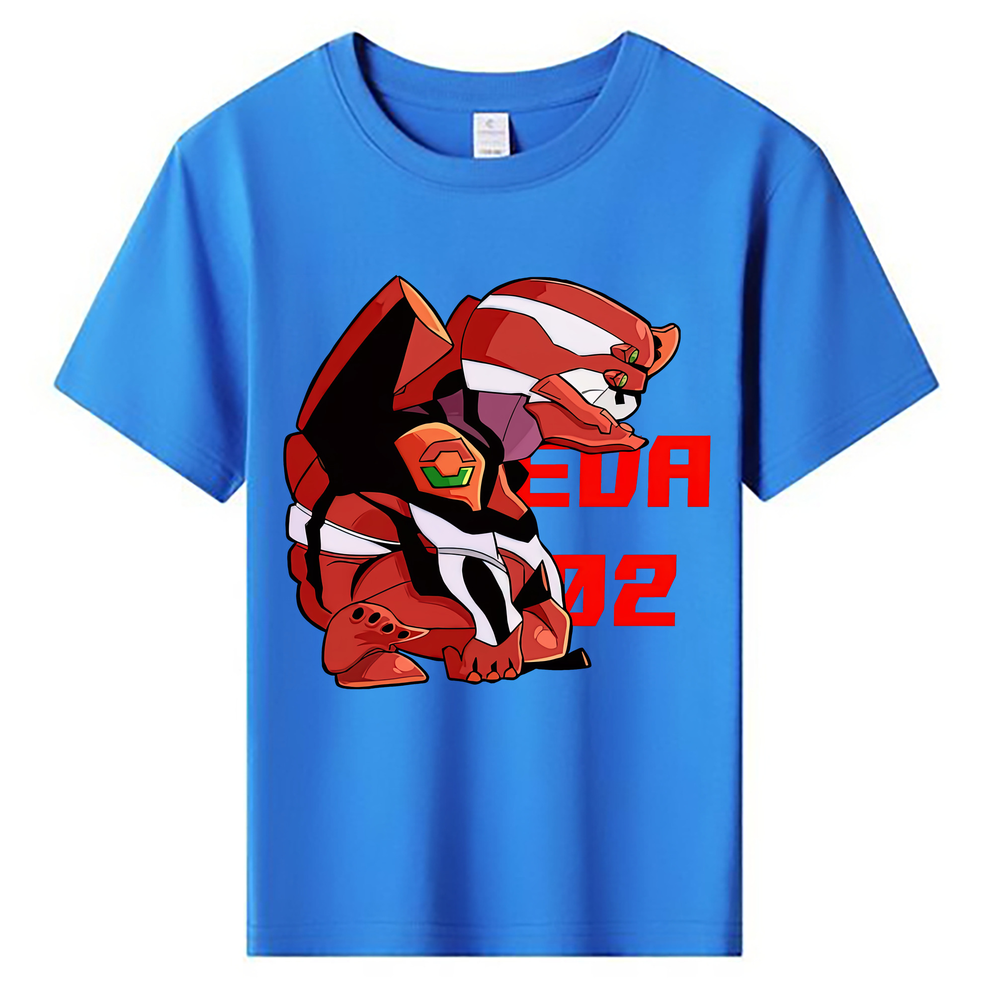 （画像用） EVA 新世紀エヴァンゲリオン 綿100％キッズTシャツ（フロントプリント）